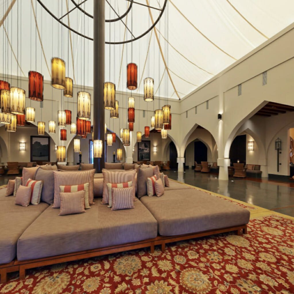 the lobby